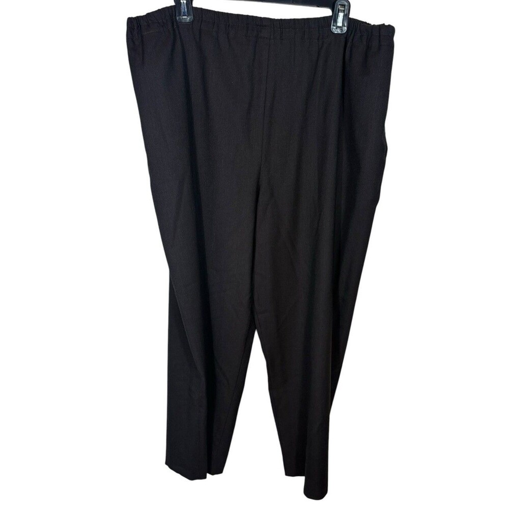 Eskander Wool Blend Brown Crop Pull On Pants Oversized Lagenlook